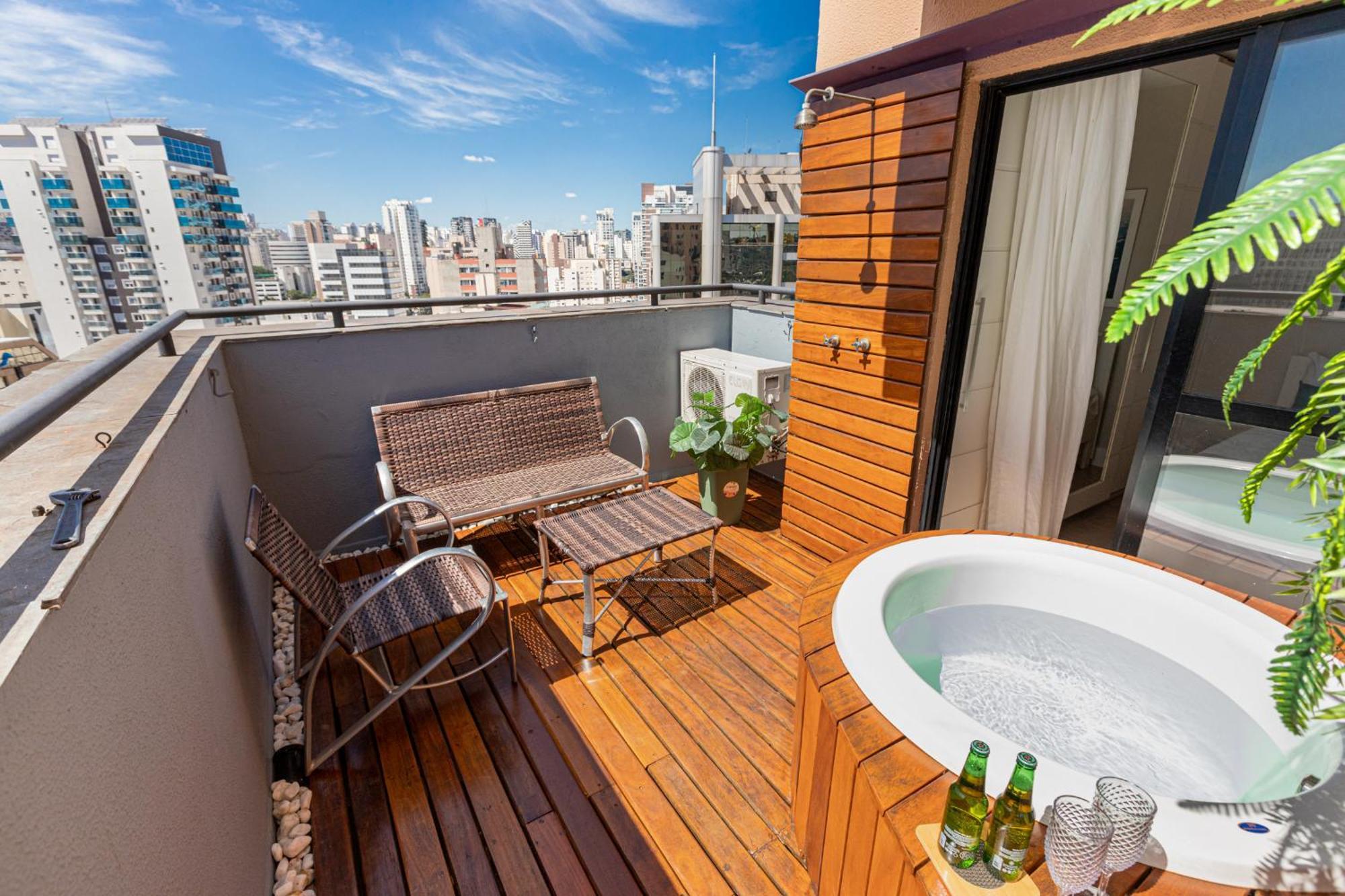 Easy Star - Apartamento Na Vila Olimpia Com Ofuro E Vista Incrivel - Te01H San Paolo Esterno foto